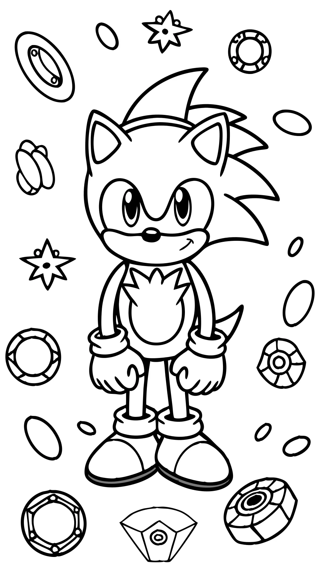 printable sonic coloring pages